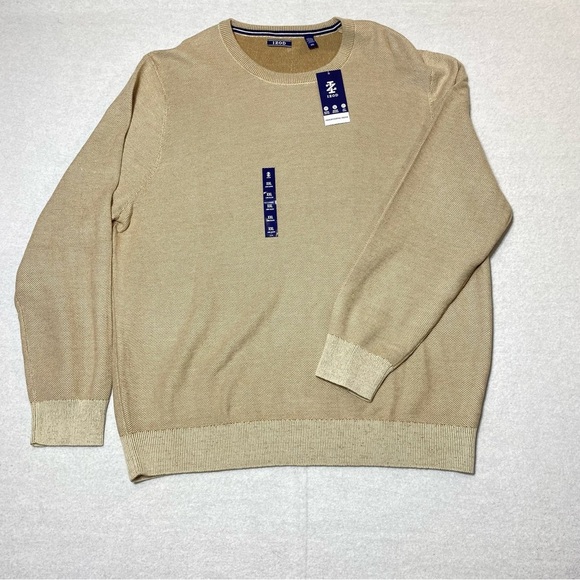 Izod Other - IZOD Honeycomb Crewneck Sweater Men's XXL Rock Heather Pullover Knit Casual NWT